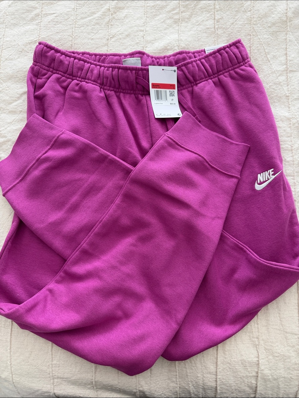 Nike Womens Fleece Joggers - Bright Magenta